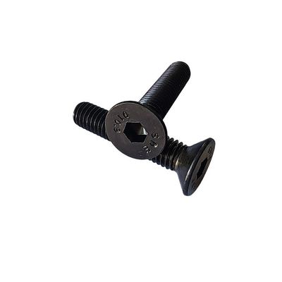 메트릭 강도 앨런 캡 스크루 풀 스레드 흑색 탄소 강철 평면 카운터 싱크 헤드