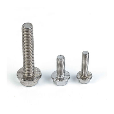 GB 표준 304 스테인리스 스틸 플랜지 볼트 M4 M5 M6 M8 M10 M12 헥사고널 진열 볼트