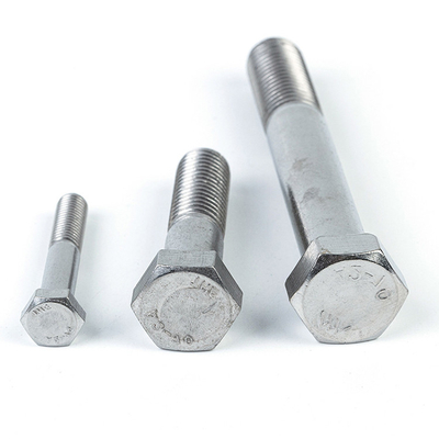 맞춤형 DIN931 스테인리스 스틸 등급 5.8 M6 * 25mm 헥스 볼트
