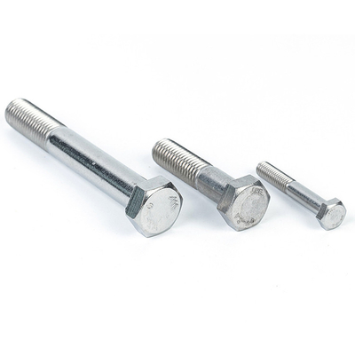 맞춤형 DIN931 스테인리스 스틸 등급 5.8 M6 * 25mm 헥스 볼트
