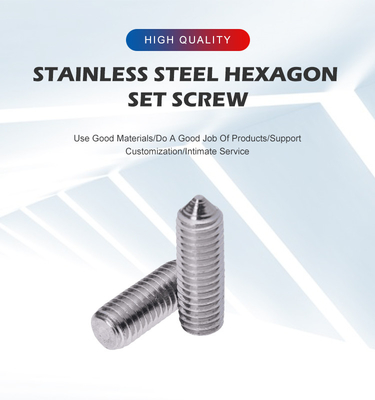 OEM 스테인리스 스틸 DIN914 헥사곤 소켓 코너 포인트 앨런 그럽 세트 스크루