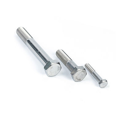 직급 스테인리스 스틸 304 반 실과 전체 실 볼트 평면 마무리