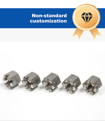 DIN 표준 A2-70 슬로트 캐슬 헥스 견과류 M14 M16 M20 헥사곤 잠금 견과류 다른 마무리