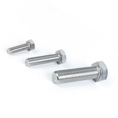 M3 M4 M6 M8 304 스테인리스 스틸 GB 표준 및 평면 마무리을위한 외부 육각형 볼트