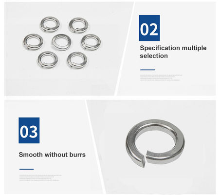 고정 스테인리스 스틸 304 316 M1.6-M48 100% 검사 된 컨트롤과 함께 스프링 세척기