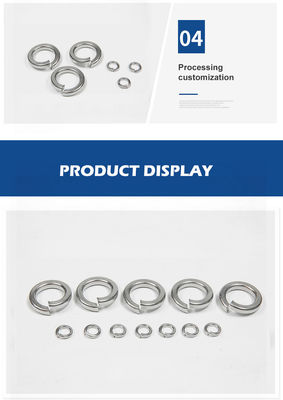 부드러운 표면 스테인리스 스틸 304 금속 스프링 세척기 고정 DIN 표준
