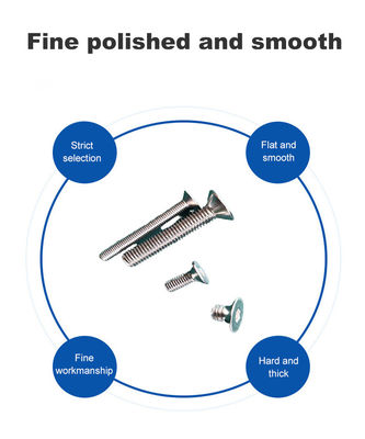 M8X20 스테인리스 스틸 304 등급 A2-70 DIN7991 헥스 소켓 카운터 싱크 터핑 스ikulu