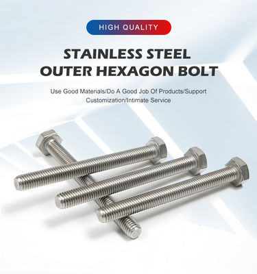 DIN 표준 외 헥사곤 맞춤 스테인리스 스틸 헥스 헤드 스크루 볼트 성능