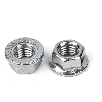 임페리얼 측정 시스템 스테인리스 스틸 셀프 잠금 헥스 플랜지 견과류 M4 M5 M6 M8 M10 8x20