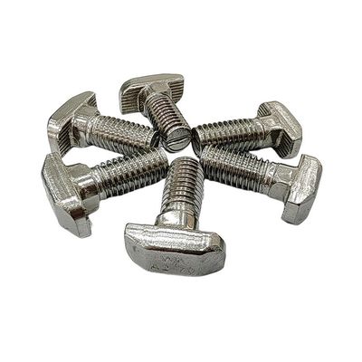 태양 전지 장착용 스테인레스 스틸 쿼드 헤드용 전체 스레드 타입 T 볼트 및 나트 M8 M10