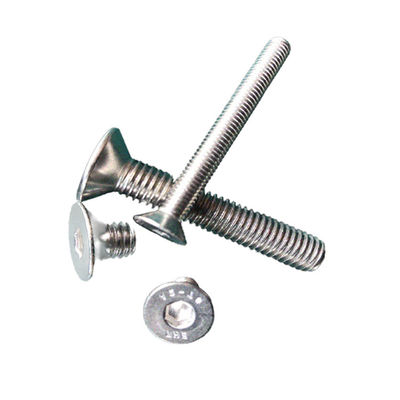 평면 마무리 A 레벨 강도 사용자 정의 A2 스테인리스 스틸 플러시 마운트 실린더 머리 헥스 소켓 기계 나사