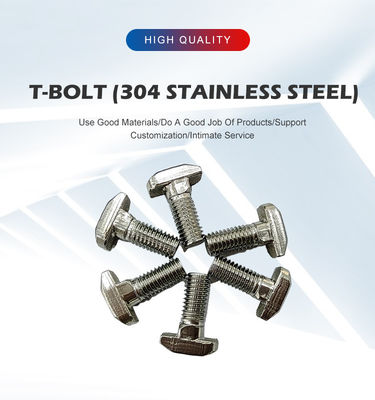 좋은 스테인리스 스틸 고정 스ikulu와 볼트와 함께 전체 스레드 타입 T 슬롯 볼트