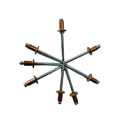 부식 저항 구리 오픈 엔드 팝 리베트 다중 응용 용도 길이 3-35mm