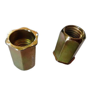 4.8 소형 머리의 용용으로 진크 노란색 크로마트 접착 된 풀 헥스 리벳 견과류