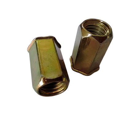 무료 샘플 얇은 잎을위한 풀 헥스 오픈 리벳 견과류 노란색 주황 접착 탄소 강철