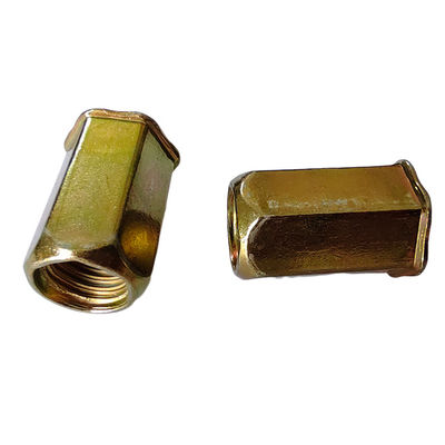 무료 샘플 얇은 잎을위한 풀 헥스 오픈 리벳 견과류 노란색 주황 접착 탄소 강철