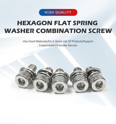 메트릭 측정 시스템과 함께 직선 스테인레스 스틸 둥근 머리 조합 나사