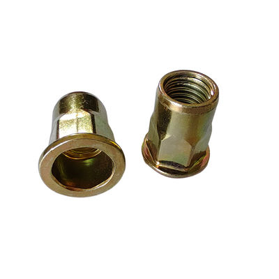 진크 노란색 염색 접착 탄소 스틸 반 헥스 평면 머리 리벳 견과류 설치가 용이하기 위해