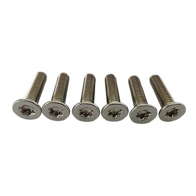 스테인리스 스틸 원형 평면 머리 토크스 나사 기계 자기 탭 나사 전체 스레드 M3 M10