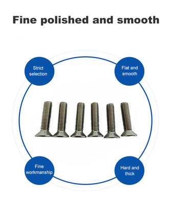스테인리스 스틸 원형 평면 머리 토크스 나사 기계 자기 탭 나사 전체 스레드 M3 M10