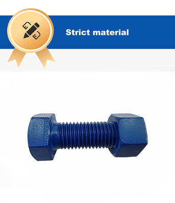 탄소 강철 금속 접착 된 머리가 없는 볼트 듀얼 엔드 스레드 스탠 바 10mm-1000mm 길이