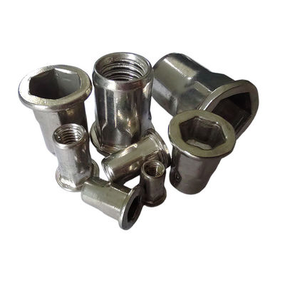 일반 산업 높은 부하 용량을 가진 내구성 평면 머리 반 헥스 실린 리빗 견과류