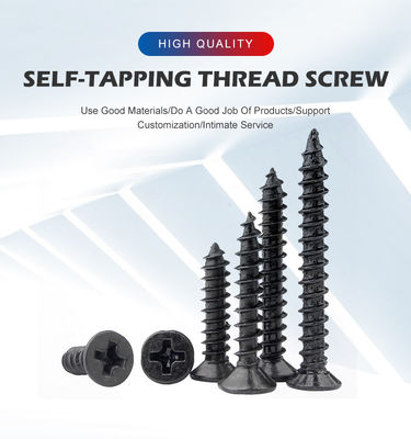 ISO 빌딩 평면 깁스 스크루와 카운터 수크 헤드와 검은 건조 벽 스크루