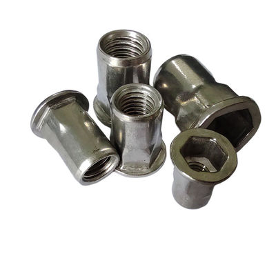 일반 산업 높은 부하 용량을 가진 내구성 평면 머리 반 헥스 실린 리빗 견과류