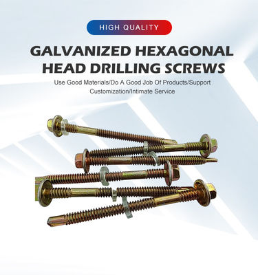 금속 성능의 고강도 결합을 위해 가연 된 자기 탭 지붕 나사