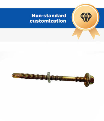 금속 성능의 고강도 결합을 위해 가연 된 자기 탭 지붕 나사