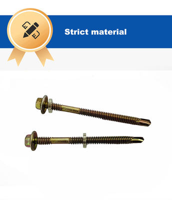 금속 성능의 고강도 결합을 위해 가연 된 자기 탭 지붕 나사