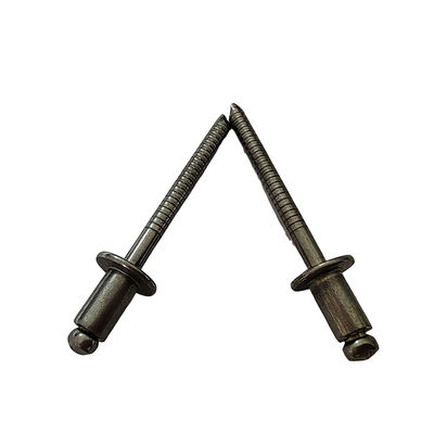 표준 리벳 5.0mm 오픈 엔드 블라인드 리벳 고강성 스테인레스 스틸 둥근 머리