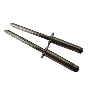 표준 리벳 5.0mm 오픈 엔드 블라인드 리벳 고강성 스테인레스 스틸 둥근 머리