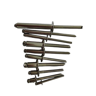 표준 리베트 6.4mm 오픈 엔드 블라인드 둥근 머리 스테인레스 스틸