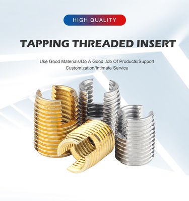 메트릭 및 AISI 스테인리스 스틸 슬롯 자체 탭 스레드 삽입 3mm-3000mm 길이
