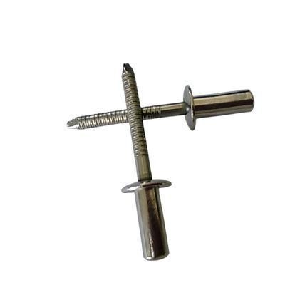 스테인레스 스틸 블라인드 리베트 내구성 밀폐 길이 6-25mm 끝 밝은 부착되지 않은