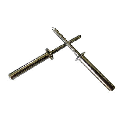 스테인레스 스틸 블라인드 리베트 내구성 밀폐 길이 6-25mm 끝 밝은 부착되지 않은