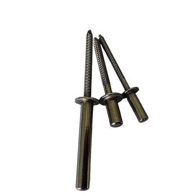 스테인레스 스틸 블라인드 리베트 내구성 밀폐 길이 6-25mm 끝 밝은 부착되지 않은