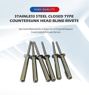 화려한 마무리 스테인리스 스틸 반 침몰 블라인드 리베트 봉인 및 내구성