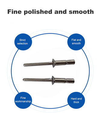 고강도 돔 헤드 스테인리스 스틸 리베트 4.8/6.4/7.8mm 마무리 모노 볼트 리벳