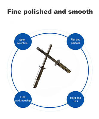 베스트셀러 블라인드 리베트 스틸 카운터 싱크 헤드 인터락 리베트 밝은 마무리