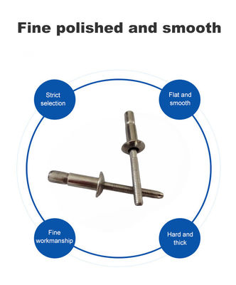 압축 스틸 돔 헤드 구조적 블라인드 리베트 우수한 강도 및 내구성