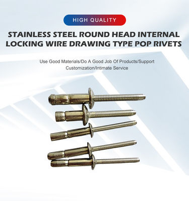 3.2mm 4.0mm 4.8mm 6.4mm 스테인리스 스틸 304/316 오픈 타입 돔 헤드 블라인드 리벳