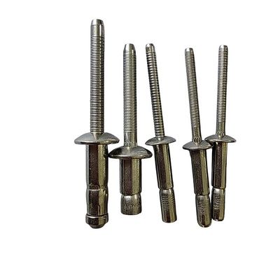 10-22mm 길이 잡기 강철 돔 헤드 구조적 블라인드 리베트 중량 애플리케이션