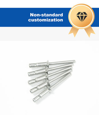 은색 마감 2024 스테인리스 스틸 구조 멀티 립 블라인드 리베트 돔 헤드