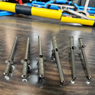 스테인리스 스틸 싱글 드럼 리빗 2.4mm 3.2mm 4mm 4.8mm 6mm 커스텀 오픈 타입 지름