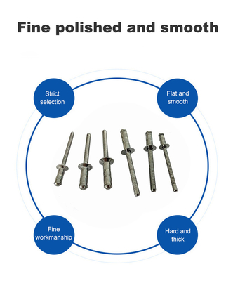 스테인리스 스틸 싱글 드럼 리빗 2.4mm 3.2mm 4mm 4.8mm 6mm 커스텀 오픈 타입 지름
