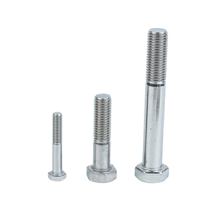 직급 스테인리스 스틸 304 반 실과 전체 실 볼트 평면 마무리