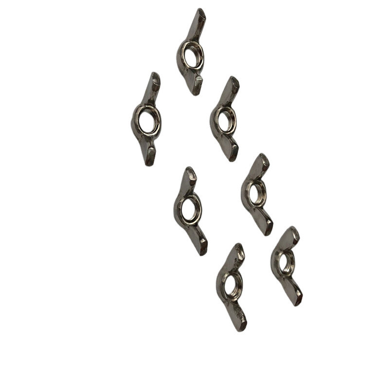 표준 DIN 스테인리스 스틸 M6 M8 M10 날개 견과류 Din315 Ss304 나비 견과류