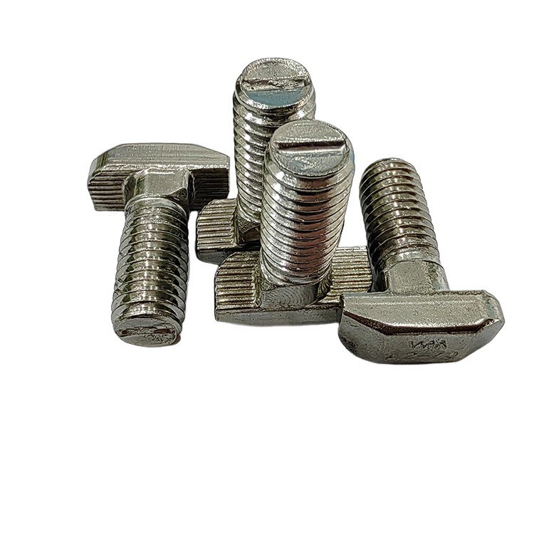 평면 마무리 T 슬롯 볼트 나트 고정 M5 M6 M8 M10 T 탄소 강철 스테인리스 강철